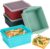 2‑Cup Silicone Freezer Trays with Lids, Silicone freezer molds, 4 Pack