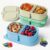 YQL 3 Pack 8 oz Silicone Snack Containers with Lids，Small Snack Box for Kid