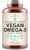 AMANDEAN Vegan Omega-3 Supplement, Algal Oil Algae DHA EPA Softgels, 120ct