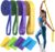Exercise Bands，Set of 6 Resistance Bands for Working Out,Pull Up Bands Set,at Home Workout Equipment,Instruction Guide and Carry Bag Included