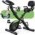 Caromix Folding Exercise Bike, 5 in 1 Stationary Bike with 16-Level Adjustable Magnetic Resistance, 330LB Capacity Indoor Workout Bike, Foldable Exercise Bike for Seniors and Adult