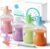 Jelly Ruru Silicone Reusable Baby Food Pouches, 5oz Squeeze Pouch, 4 Pack