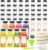 48 Pack 12oz Clear Reusable Plastic Juice Bottles with Caps, Food Grade BPA-Free Leak Proof Juicing Containers with 48 Labels & brush& Silicone Funnels for Homemade Juice, Smoothies & Travel