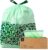 Cleanomic Compostable* Waste Bags with Drawstring (13 Gallon, 25 Units, Tall), BPI Certified For Kitchen Compost