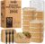50 Pack 29 oz Disposable Meal Prep Containers with Lids and Forks