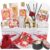 17Pcs Spa Gifts Bath Skin Care Set Relaxing Rose Spa Gift Baskets for Women