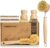 DEBETOOL 6-Piece Bamboo Dish Brush Set with Coconut Sponge